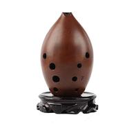 adultos Ocarinas Estudiante Adulto Principiante Diez Agujeros En Forma De Pera Cerámica Roja Xun Portátil F-tune Cerámica Ocarina Instrumento Musical ocarina instrumento (Color : 01)
