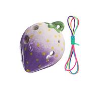 adultos Ocarinas Fresa Ocarina Instrumento 6 Agujeros Principiantes Niños Practican Cerámica Ocarina Principiantes Modelado De Frutas ocarina instrumento (Color : 01)