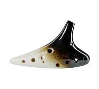 adultos Ocarinas Horno de 12 orificios, instrumento Ocarina en blanco y negro, Ocarina AC/AF/SC/BC de doce orificios ocarina instrumento (Color : SG)