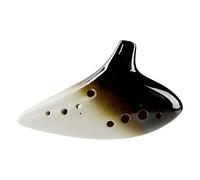 adultos Ocarinas Horno de 12 orificios, instrumento Ocarina en blanco y negro, Ocarina AC/AF/SC/BC de doce orificios ocarina instrumento (Color : BC)