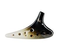 adultos Ocarinas Horno de 12 orificios, instrumento Ocarina en blanco y negro, Ocarina AC/AF/SC/BC de doce orificios ocarina instrumento (Color : SC)