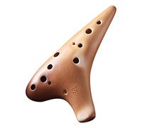 adultos Ocarinas Instrumento Musical De Ocarina Con Tecla F De Tono Alto (SF) De 12 Agujeros, Ocarina De Cerámica Hecha A Mano Ahumada Profesional ocarina instrumento
