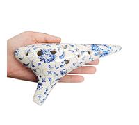 adultos Ocarinas Instrumento Musical De Ocarina De Cerámica Azul Y Blanca De Estilo Chino De 12 Agujeros Con Llave Alto C Profesional Tocando Doce AC ocarina instrumento (Color : 01)
