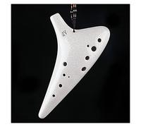 adultos Ocarinas Instrumento Musical De Ocarina De Cerámica Bisque Con Tecla Alto F (AF) De 12 Orificios Instrumento De Viento Para Principiantes De 12 Orificios ocarina instrumento (Color : 02)