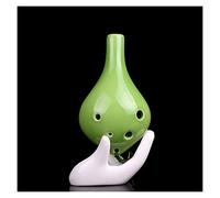 adultos Ocarinas Instrumento Musical De Ocarina Para Principiantes De Boca Larga De Seis Agujeros De Tono Alto C (AC) De Cerámica Con Esmalte De Color De Ocarina De 6 Agujeros AC ocarina instrumento (