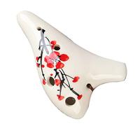 adultos Ocarinas Mini Ocarina De Cerámica Profesional De 6 Agujeros Con Llave C Aguda (SC) Ocarina Portátil Pintada A Mano De Seis Agujeros ocarina instrumento (Color : 04)