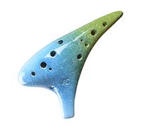 adultos Ocarinas Nuevo Copo De Nieve Esmalte Cerámica Ocarina 12 Agujeros Alto AC Tune Ocarina Instrumento De Viento Para Principiantes ocarina instrumento (Color : 03)