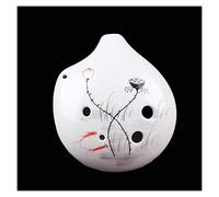 adultos Ocarinas Ocarina AF Pintada A Mano, 6 Agujeros, Tono Medio, Tono F, Ocarina De Cerámica Para Principiantes, Sonido Profundo Y Grueso ocarina instrumento (Color : 04)