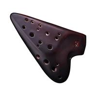 adultos Ocarinas Ocarina De Cerámica Ahumada De Doble Tubo De Tono Alto G-tune (SG) Ocarina De Nivel De Rendimiento Para Estudiantes Principiantes De Doble Tubo ocarina instrumento