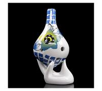 adultos Ocarinas Ocarina Para Principiantes 6 Agujeros AC-tune Cerámica Ocarina Seis Agujeros Alto C-tune Pintado A Mano Boca Larga Ocarina Instrumento Musical ocarina instrumento (Color : 13)