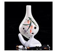 adultos Ocarinas Ocarina Para Principiantes 6 Agujeros AC-tune Cerámica Ocarina Seis Agujeros Alto C-tune Pintado A Mano Boca Larga Ocarina Instrumento Musical ocarina instrumento (Color : 12)