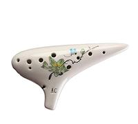 adultos Ocarinas Profesional 12 Agujeros Alto C Tune Adulto Principiante Ocarina Instrumento Musical Pintado A Mano Estudiante Cerámica Ocarina ocarina instrumento (Color : 02)