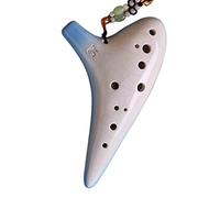 adultos Ocarinas Tecla Alto C De 12 Agujeros (AC) Tao Xun Ocarina Instrumento Musical De Ocarina De Cerámica Esmaltada Con Degradado Agrietado De Doce Agujeros ocarina instrumento (Color : 02)