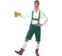 Adultos Oktoberfest Disfraz Alemán Lederhose Cerveza Hombre Bávaro