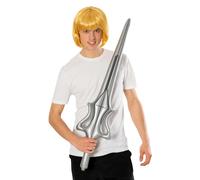 Adultos Peluca Y Espada He-Man con Licencia Accesorio de Disfraz Kit Superhéroe