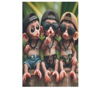 Adultos Puzzle Monkey 1000 Piezas, Juguetes para Niños, Juegos Familiares, Puzzles EduChative Niños Y Niñas (78×53cm)