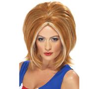 Adultos Spice Girls Jengibre Peluca con Licencia Mujer 90s Accesorio de Disfraz