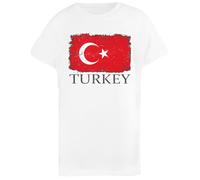 Adultos Turquía Impreso Turco Camiseta Infantil Básica Algodón Blanca Basic Cotton White Children's T-Shirt