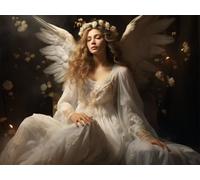 Adultos y Principiantes Diamond Painting Taladro Completo 5D DIY Arts Kits Hermoso Ángel Santo Imagen Bordado Diamante Pintura Pintura Para Decoración Pared Hogar Taladro Cuadrado 85x115cm AE2559