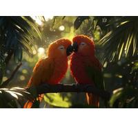 Adultos y Principiantes Diamond Painting Taladro Completo Arts Kits Guacamayo De La Selva Tropical Imagen Diamante Pintura Pintura Para Decoración Pared Hogar Taladro Redondo 40x60cm A1450