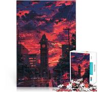 Adults and Children Jigsaw Puzzle Big Ben in The Evening Sun Adults 1000 Pieces Puzzle 10.27 in x 14.96 in Cardboard Puzzles Family Games Christmas Birthday Gifts