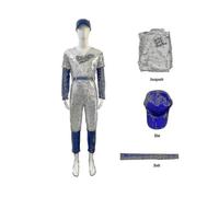 Adults Cosplay Bodysuit Rocketman Elton John Costume Baseball Uniform Jumpsuit with Cap Hat Belt Hal -SJL