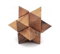 Adults Games Gifts Wooden Star Cube Puzzle Game Brain Teasers of The Logic Games for Kids and Teen to Challenge Puzzles