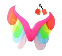 Adults Inflatable Wings | Rainbow Blow-Up Cosplay Accessory