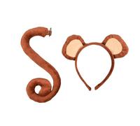 Adults Kids Plush Cartoon Animal Ear Headband Tail Monkey Costume Birthday Party Christmas Halloween Cosplay Costumes for Kids Toddler Boy Adult Womenmen Flying