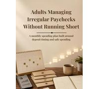 Adults Managing Irregular Paychecks Without Running Short: A monthly spending plan built around deposit timing and safe spending: Budgeting for ... Spending Control, and Financial Stability