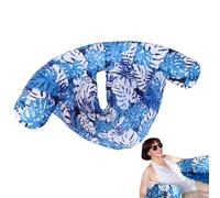 Adults Pool Floats, Inflatable Water Lounger, 28,98 x 17 in Floating Raft Backrest, Comfortable Hammock Lounge Chair for Outdoor Games, Summer Lakes, Rivers, Swimming