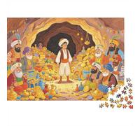 Adults Puzzle Tesoro De La Cueva Puzzle for 1000 Piezas Reciclable 40 Ladrones Puzzles para Ancianos Impossible Hard Difícil Desafiante Aliviar La Dehombrescia Senil Actividad 52x38cm/1000 piezass
