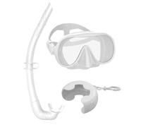 Adults Snorkel Gear, Anti-Leak Panoramic View Máscara, plegable Snorkel Set with Box, Professional Diving Equipment, Adjustable Strap Details and Training for Island Tourism