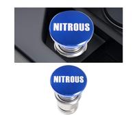 Adunsiaoto 12V Encendedor De Metal Para Automóviles Y Motocicletas, Tapa Protectora Para El Encendedor Del Automóvil, Cubierta Metal Del Inflamador De Cigarrillos Automóviles(Azul NITROUS)