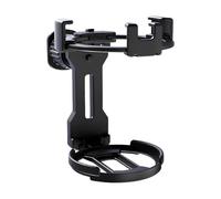 Adunsiaoto 2 En 1 Soporte Teléfono Ventilación Coche, Soporte Universal Ajustable para Ventilación del Coche, Portabotellas para Cenicero Coche, 2 En 1 Portavasos/Portavasos Plegable Teléfono Móvil,