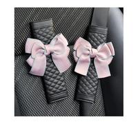 Adunsiaoto 2 Piezas Acolchado Los Cinturones Seguridad Automóvil, Almohadilla Cinturon Coche Protector, Almohadilla Cinturón Protección Cinturón, Almohadilla Premium Cinturones Seguridad Auto(Rosa)