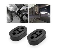 Adunsiaoto 2 Piezas Colgador Tubo Escape-Colgador Tubo De Escape Universal, Colgador De Escape-Montaje De Silenciador，Soporte Universal 4 Orificios 2 Orificios, Soporte Escape Coche(73x47x21mm)