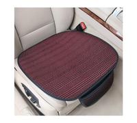 Adunsiaoto 2 Piezas Funda Delantera para Asiento De Coche con Base Antideslizante, Cojín De Asiento Refrescante para Automóvil, Cojín Coche Tela Malla Hielo Cómodo Y Transpirable(Negro+Rojo)