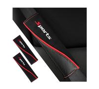 Adunsiaoto 2 Piezas Funda Para Cinturón Seguridad Coche, Cinturón De Seguridad Cuero Cubiertas Almohadillas, Fundas Blandas Antideslizantes Almohadillas Para El Arnés Del Cinta De Hombro(Sports)