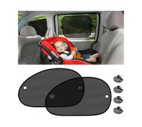 Adunsiaoto 2 Piezas Parasoles Laterales, Parasol con Ventosa para Proteger Las Ventanillas Deslumbramiento, Bloquea Los Dañinos Rayos UV Y El Calor del Sol para Bebés Niños Y Mascotas(65x38cm)