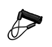 Adunsiaoto Antirrobo Resorte Cuerda, Cable Candado Recordatorio, Freno Motocicleta Antirrobo Resorte, Disco Motocicleta Recordatorio, Candados Moto con Alarma, Candados Moto Disco Universal(Negro)