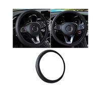 Adunsiaoto Funda Volante Coche, Cubierta De Volante De Cuero De Microfibra, Cubre Volante Sport Antideslizante Transpirable, Funda Volantes Coche Universal para Todos Los Volantes Estándar(Negro)