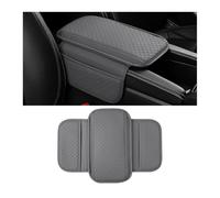 Adunsiaoto Protector Cuero Impermeable La Caja Asiento Apoyabrazos, Reposabrazos Coche Con Memoria Espuma, Impermeabile Protezione per La Copertura Della Scatola Del Sedile Del Bracciolo(Gris)