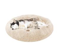 ADUODAO Cama para perros y gatos, cojín para cachorros, lavable a máquina, almohada de dona esponjosa, antiansiedad, redondo, para perros, cesta de almohada ortopédica para mascotas (70 x 70 x 20 cm