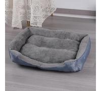 ADUODAO Camas ortopédicas rectangulares para perros, colchón calmante para gatos, tapetes de cojín para perros con parte inferior antideslizante, sofá acolchado antiansiedad para mascotas medianas y