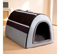 ADUODAO Tienda de campaña plegable autocalentable para mascotas, cama calmante para mascotas con parte inferior antideslizante, alfombrilla extragrande para perros grandes, medianos y pequeños