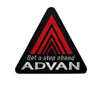 Advan Sports Racing Champion parche patch bordado con logotipo para planchar de hierro en apliques
