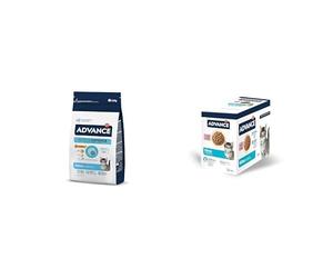 Advance Cat Kitten, Pienso para Gatitos Kitten con Pollo, 1,5kg + Advance Comida Húmeda para Gatitos con Pavo, Multipack 12 x 85 g, Total 1.02 kg