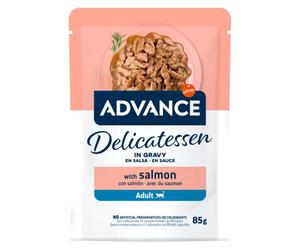 Advance Delicatessen - Alimento húmedo para gato adulto - Salmón - Cantidad: 85 g