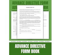 Advance Directive Forms Book: HIPAA-Compliant Templates for Medical Power of Attorney and Living Wills | 8.5 x 11 inches.